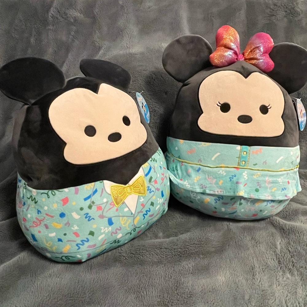 Squishmallows Disney Mickey and Minnie Bundle